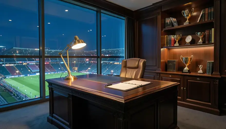 Le bureau du président d'un club